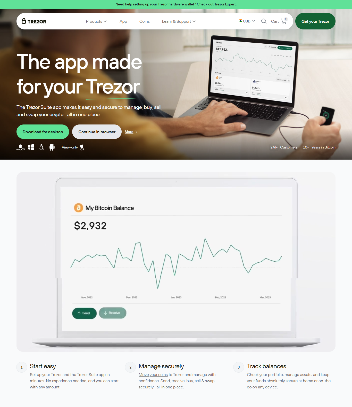 trezor suite